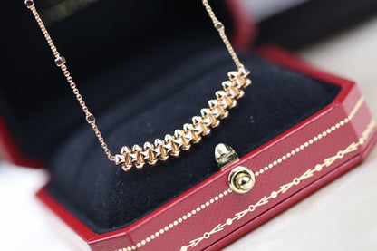 [Garvey ]CLASH PINK GOLD NECKLACE