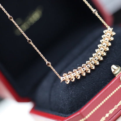 [Garvey ]CLASH PINK GOLD NECKLACE