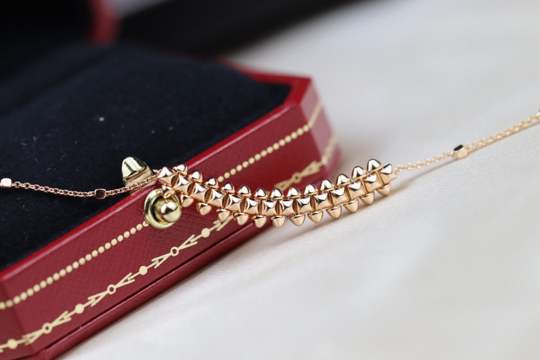 [Garvey ]CLASH PINK GOLD NECKLACE