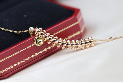 [Garvey ]CLASH PINK GOLD NECKLACE