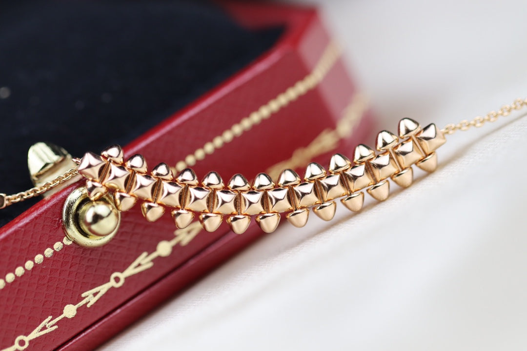 [Garvey ]CLASH PINK GOLD NECKLACE