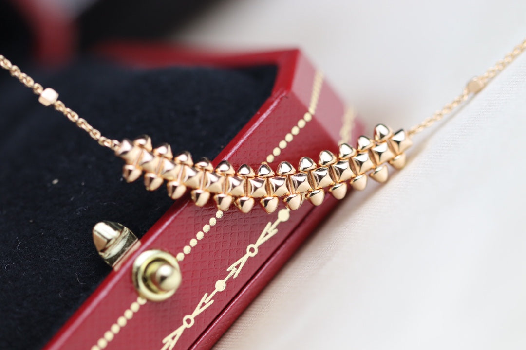 [Garvey ]CLASH PINK GOLD NECKLACE
