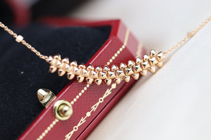 [Garvey ]CLASH PINK GOLD NECKLACE