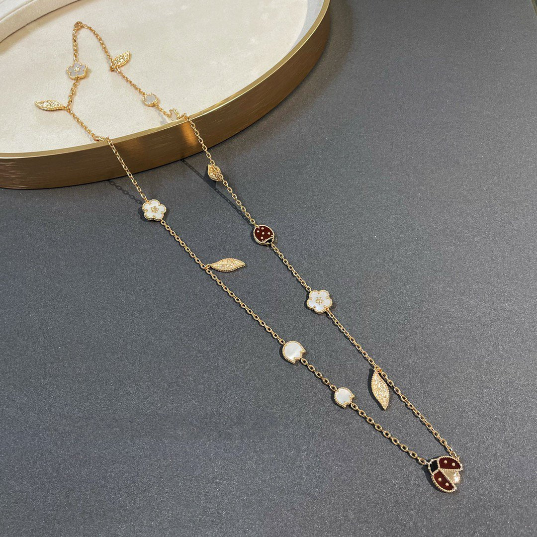 [Garvey ]LUCKY SPRING 15 MOTIFS GOLD NECKLACE