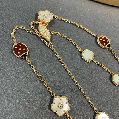 [Garvey ]LUCKY SPRING 15 MOTIFS GOLD NECKLACE