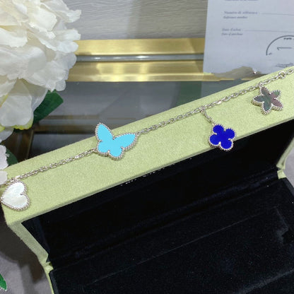 [Garvey ]LUCKY SPRING SILVER BRACELET 4 MOTIF