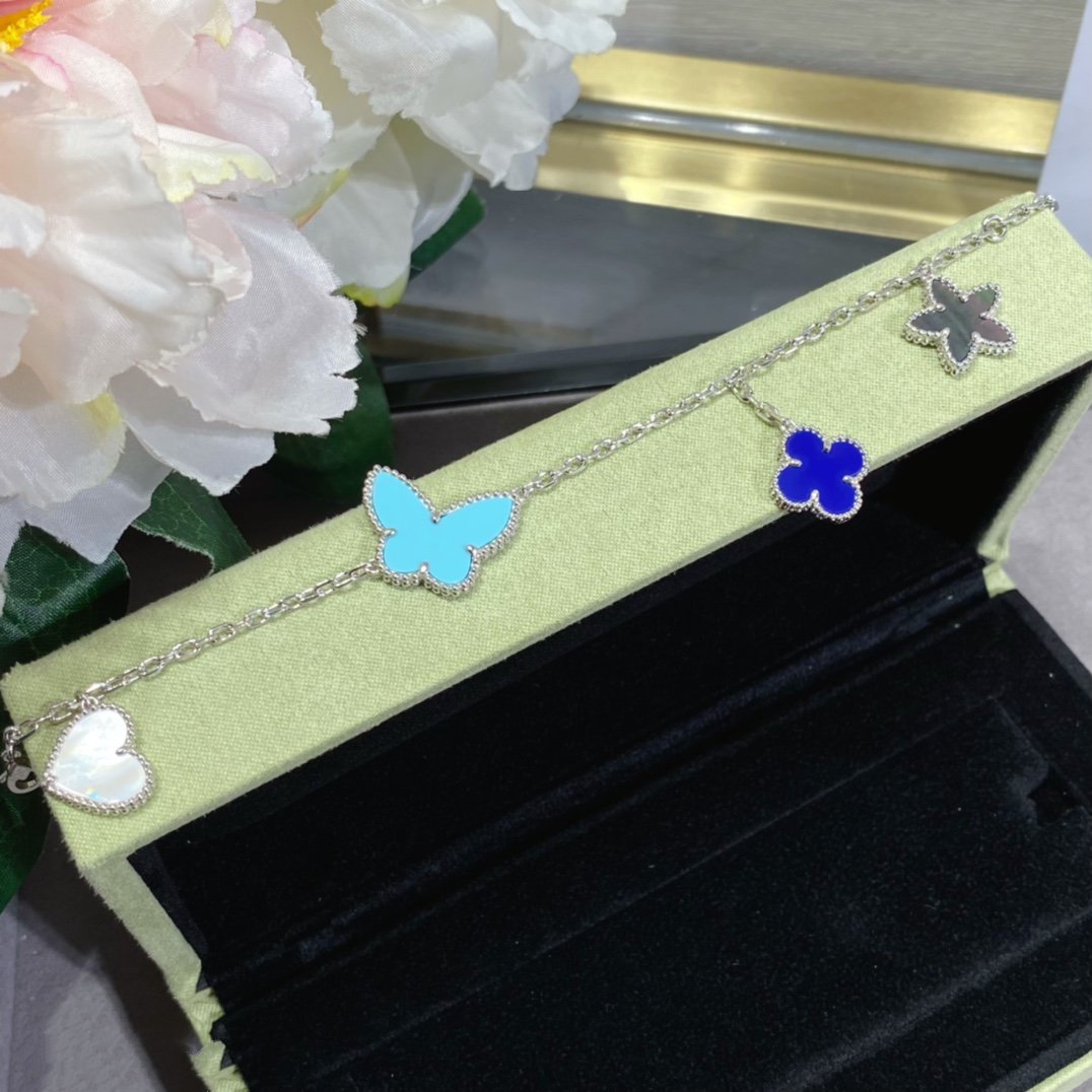 [Garvey ]LUCKY SPRING SILVER BRACELET 4 MOTIF