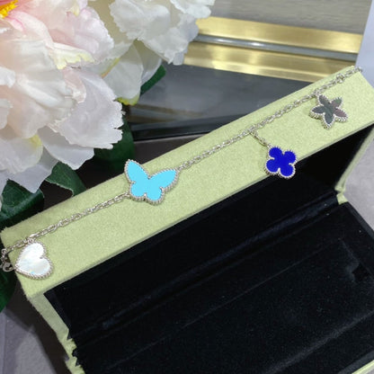 [Garvey ]LUCKY SPRING SILVER BRACELET 4 MOTIF