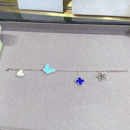 [Garvey ]LUCKY SPRING SILVER BRACELET 4 MOTIF