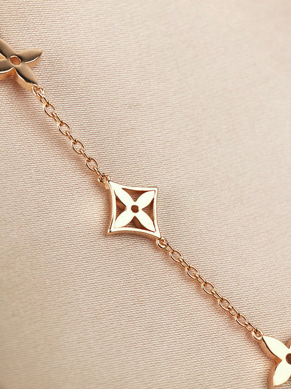 [Garvey ]STAR AND SUN 7 MOTIFS GOLD BRACELET