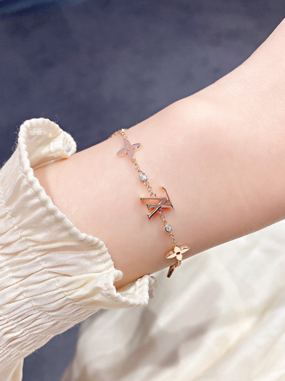 [Garvey]STAR AND SUN 7 MOTIFS GOLD BRACELET