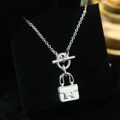 [Garvey ]POP H PEDANT SILVER NECKLACE