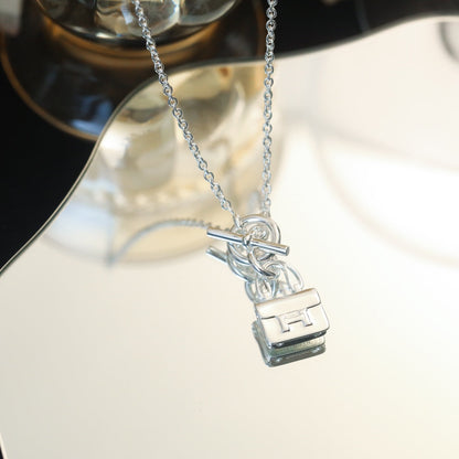 [Garvey]POP H PEDANT SILVER NECKLACE