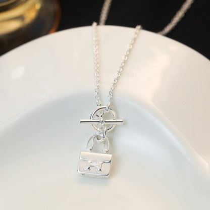 [Garvey ]POP H PEDANT SILVER NECKLACE