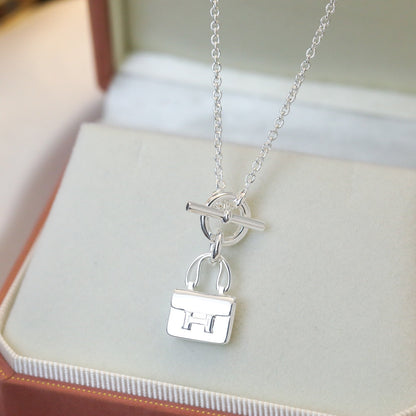 [Garvey]POP H PEDANT SILVER NECKLACE