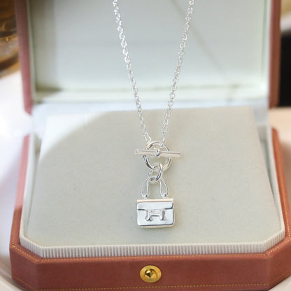 [Garvey ]POP H PEDANT SILVER NECKLACE