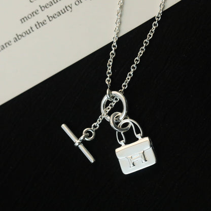 [Garvey]POP H PEDANT SILVER NECKLACE