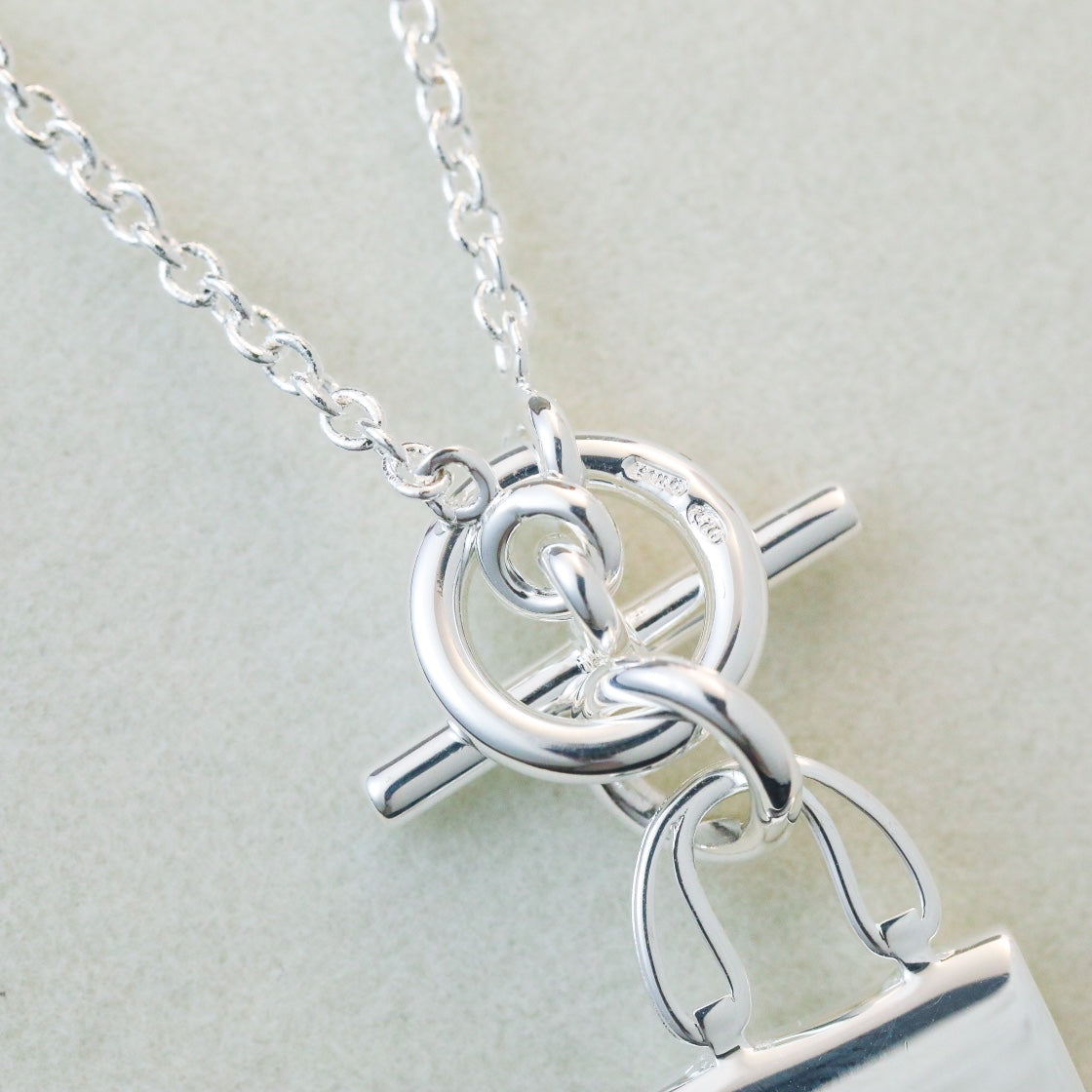 [Garvey]POP H PEDANT SILVER NECKLACE