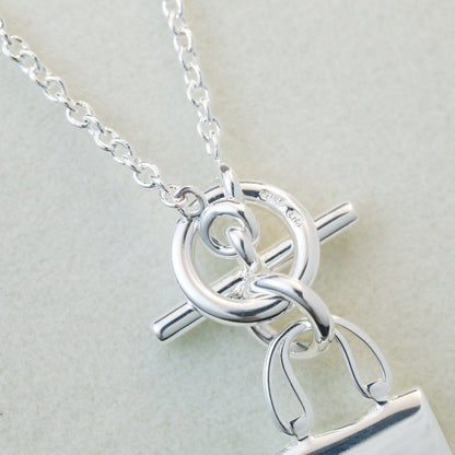 [Garvey]POP H PEDANT SILVER NECKLACE