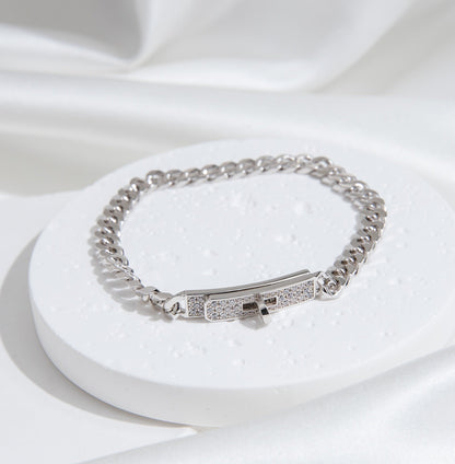 [Garvey]KELLY CHAIN SILVER DIAMOND BRACELET