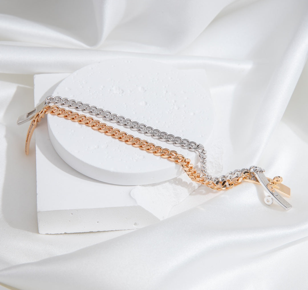 [Garvey ]KELLY CHAIN SILVER DIAMOND BRACELET