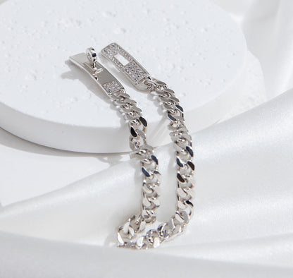 [Garvey ]KELLY CHAIN SILVER DIAMOND BRACELET