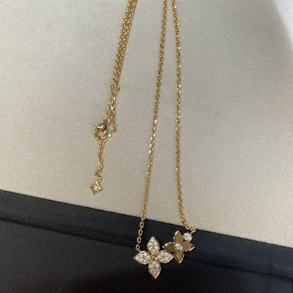 [Garvey]STAR BLOSSOM NECKLACE ROSE GOLD DIAMONDS