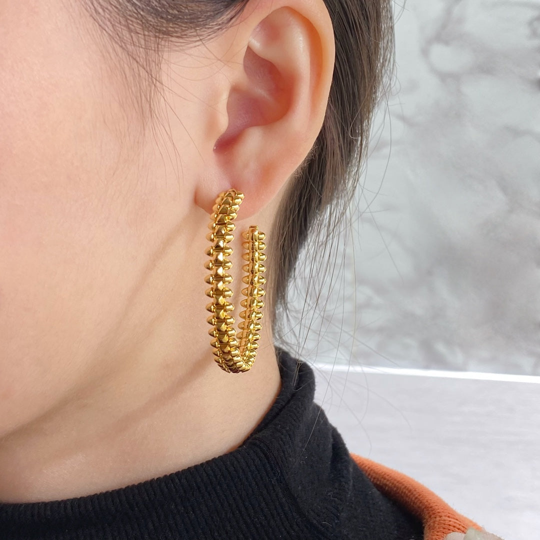 [Garvey ]CLASH HOOP EARRINGS