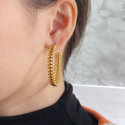 [Garvey ]CLASH HOOP EARRINGS