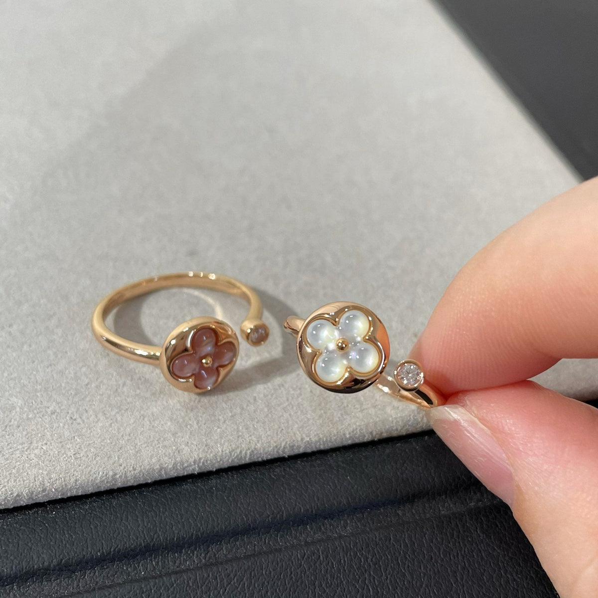 [Garvey ]SUN 1 DIAMOND PINK MOP RING