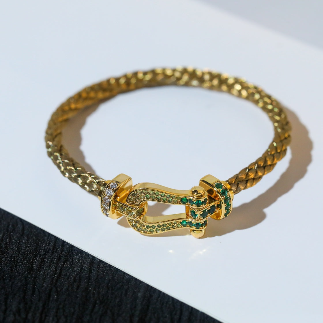 [Garvey ]FORCE 10 GOLD GREEN DIAMOND PAVED