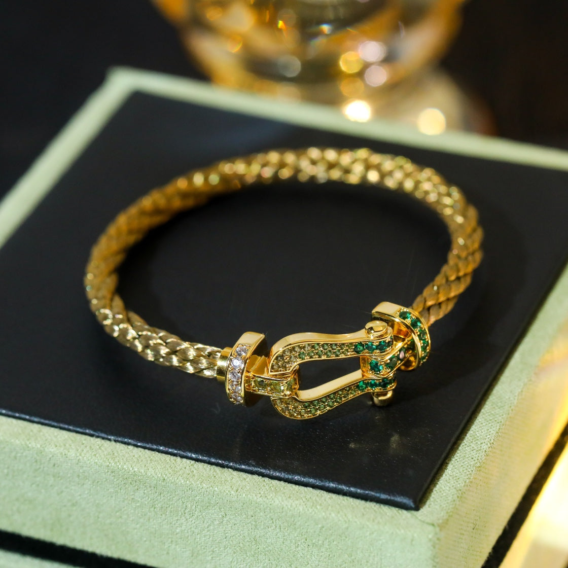 [Garvey ]FORCE 10 GOLD GREEN DIAMOND PAVED