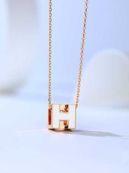 [Garvey ]H CAGE PINK GOLD NECKLACE