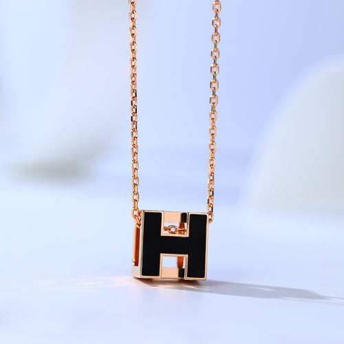 [Garvey ]H CAGE PINK GOLD NECKLACE