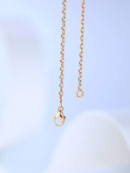 [Garvey ]H CAGE PINK GOLD NECKLACE