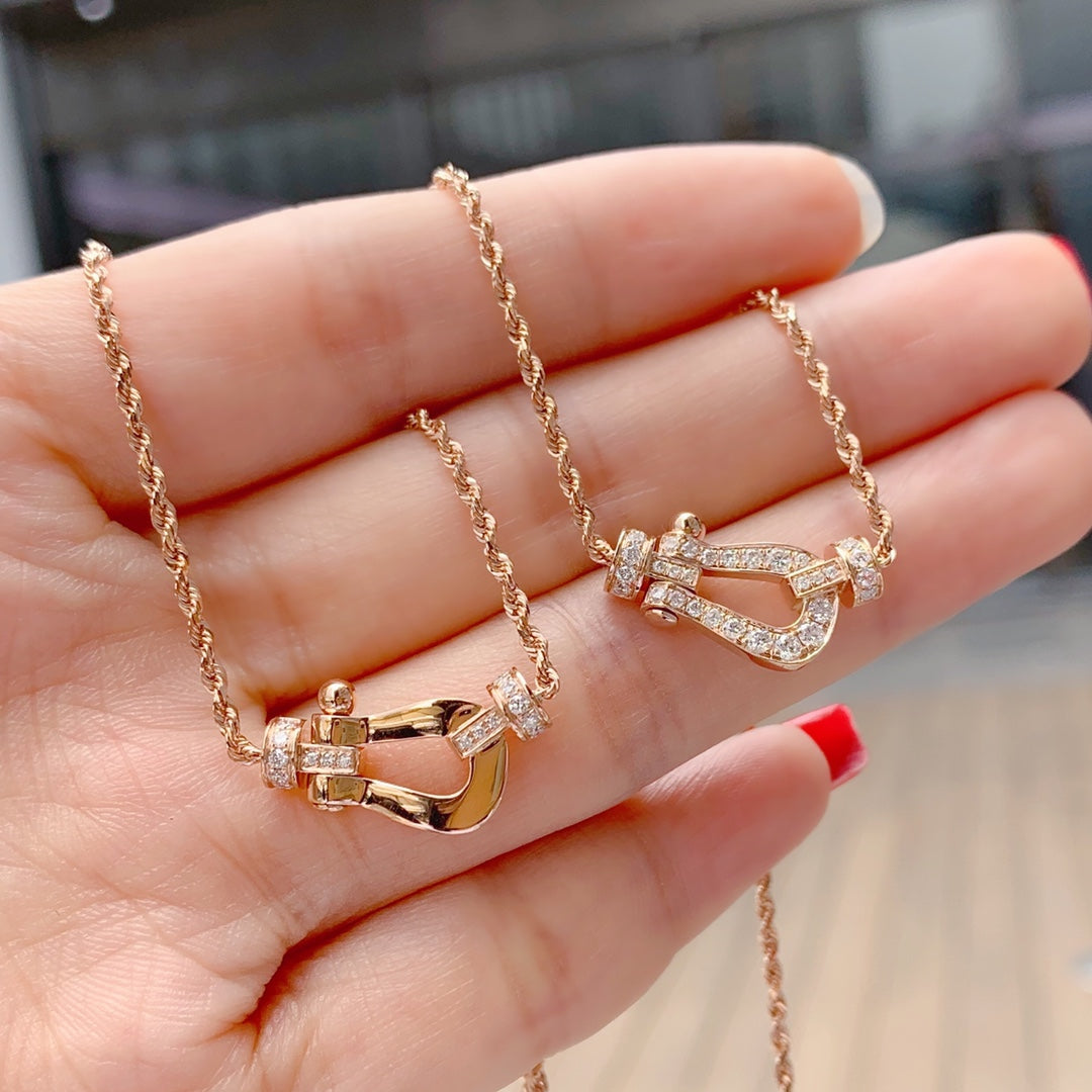[Garvey ]FORCE 10 PINK GOLD DIAMOND NECKLACE