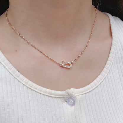 [Garvey ]FORCE 10 PINK GOLD DIAMOND NECKLACE