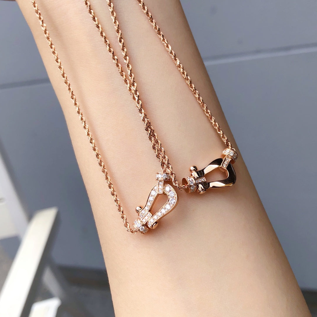 [Garvey ]FORCE 10 PINK GOLD DIAMOND NECKLACE