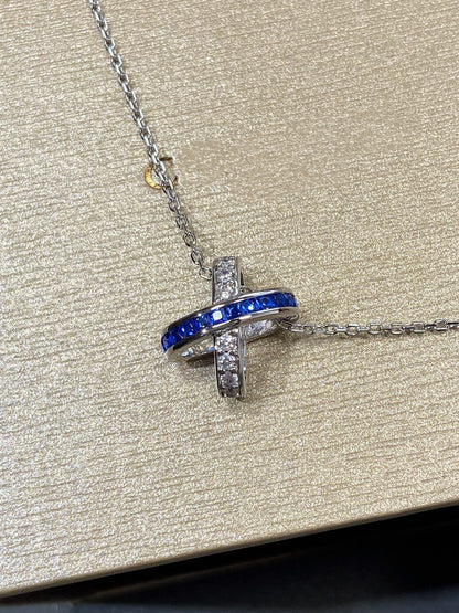 [Garvey]LIENS DIAMOND SILVER NECKLACE