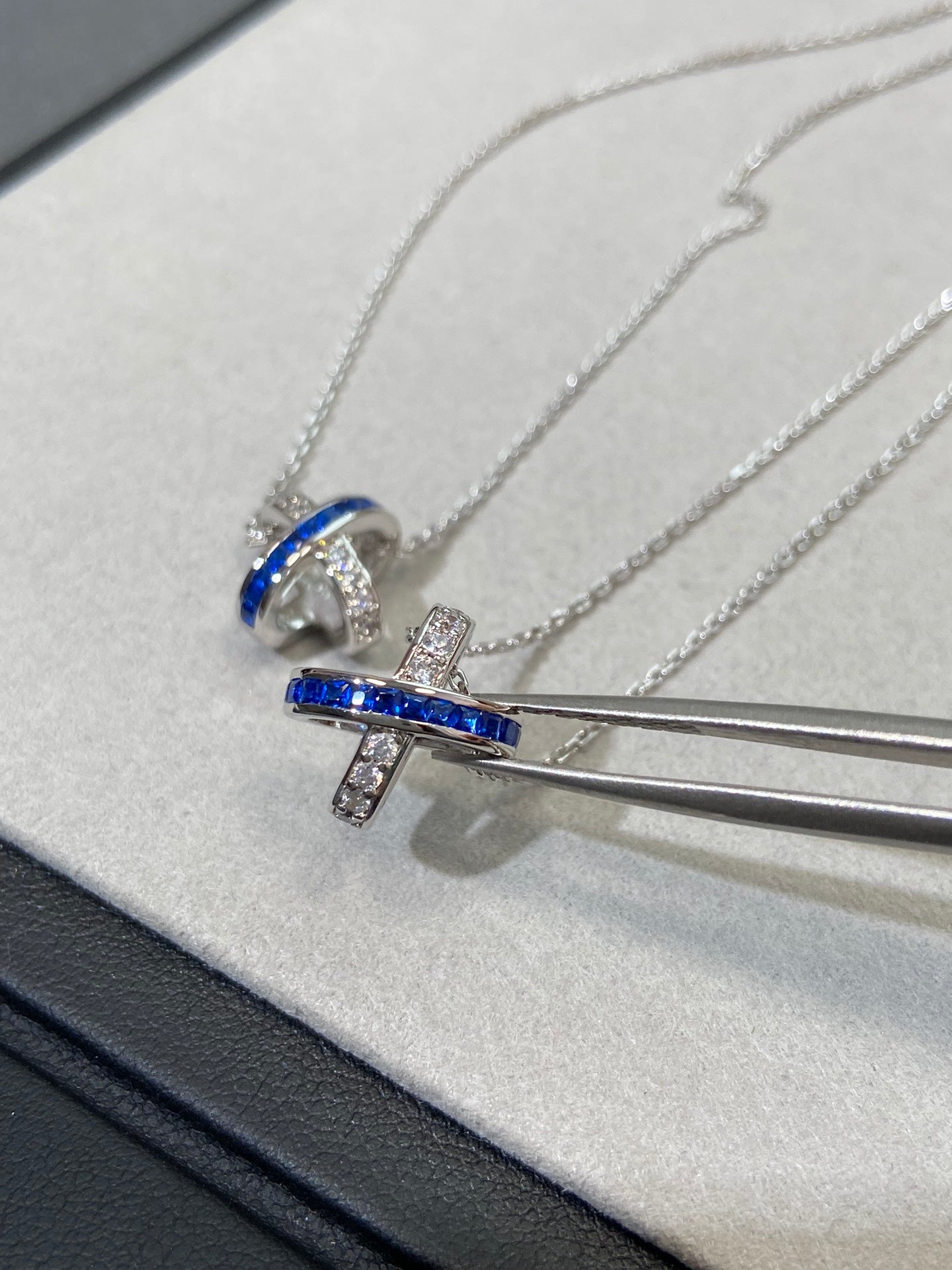 [Garvey]LIENS DIAMOND SILVER NECKLACE