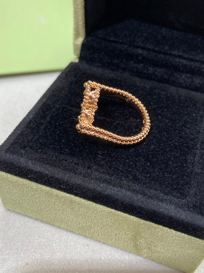 [Garvey ]CLOVER RIVERSIBLE PINK GOLD RING