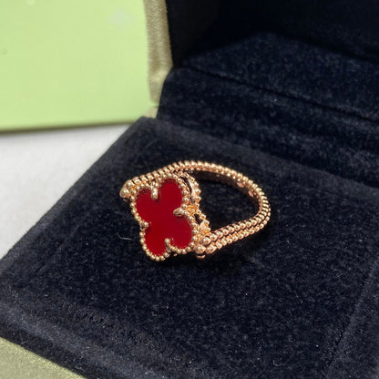 [Garvey ]CLOVER RIVERSIBLE ROSE GOLD RING