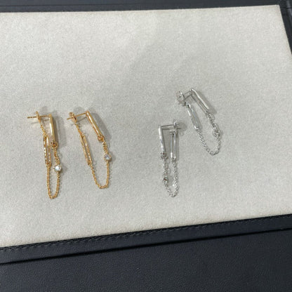 [Garvey ]CHAINE CHAOS DIAMOND DROP EARRINGS