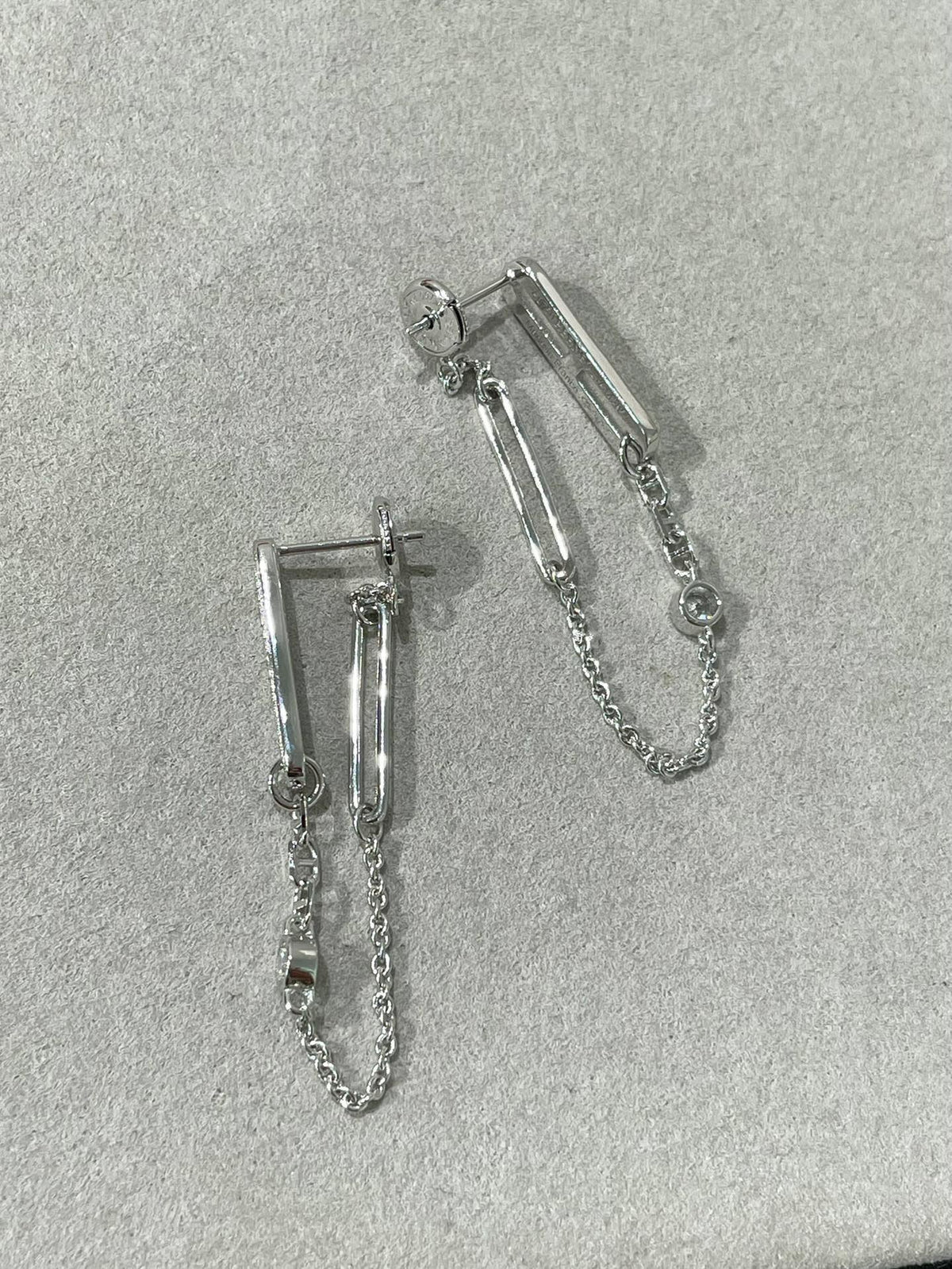 [Garvey ]CHAINE CHAOS DIAMOND DROP EARRINGS