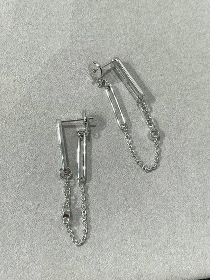 [Garvey ]CHAINE CHAOS DIAMOND DROP EARRINGS