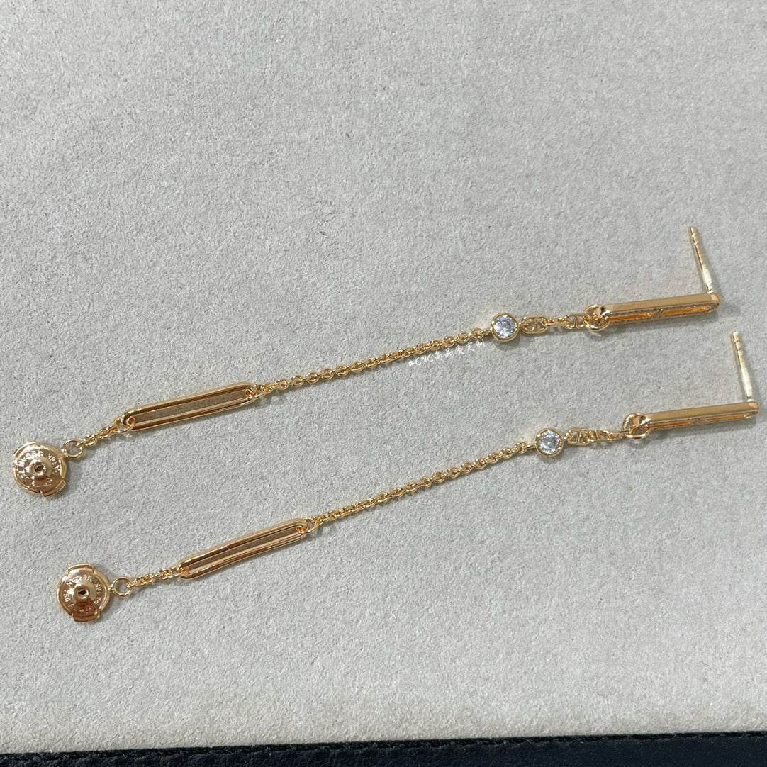 [Garvey ]CHAINE CHAOS DIAMOND DROP EARRINGS