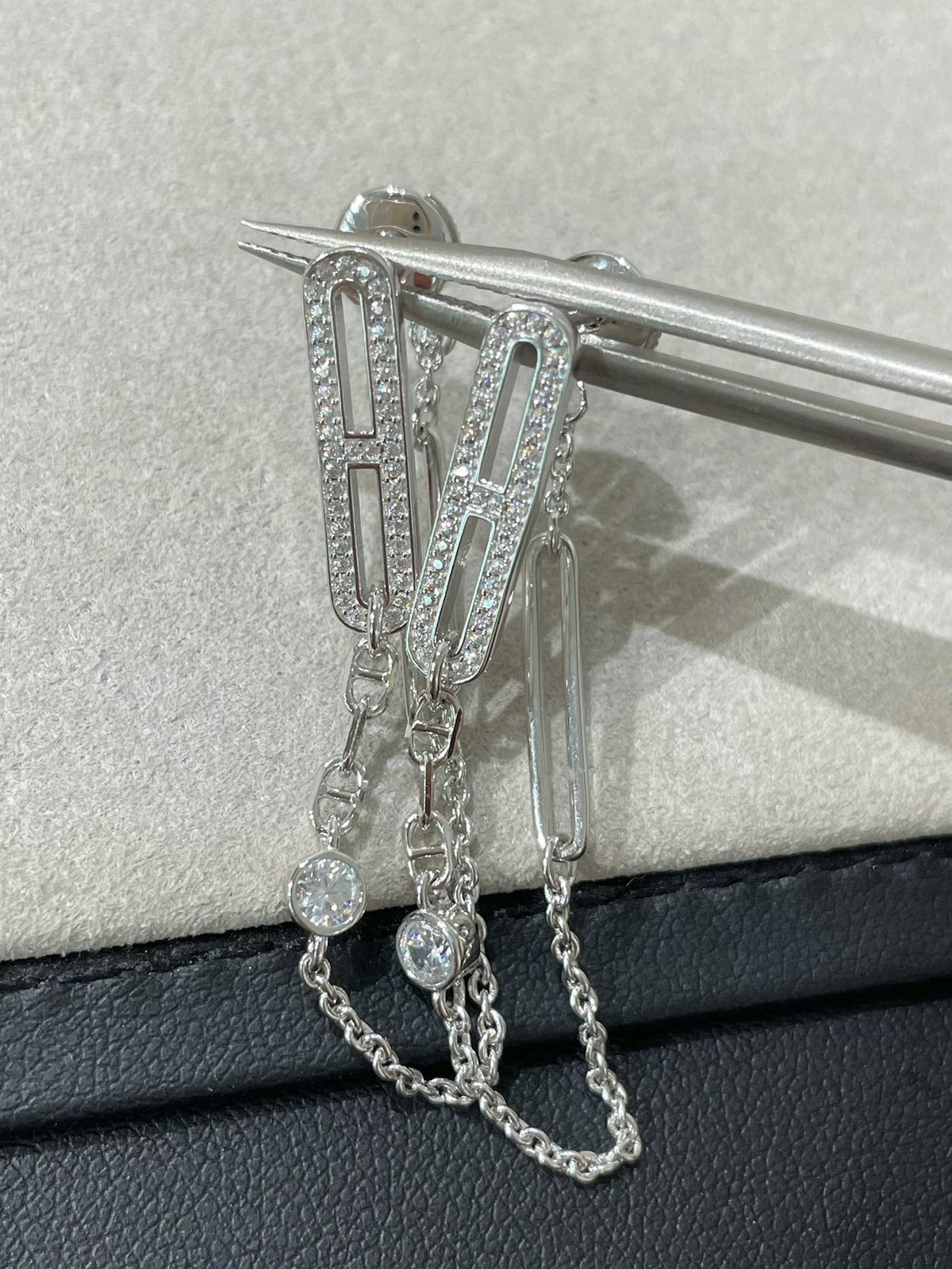 [Garvey ]CHAINE CHAOS DIAMOND DROP EARRINGS