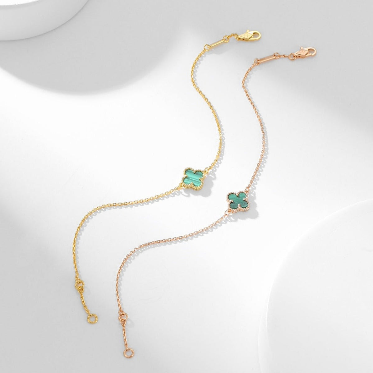 [Garvey ]CLOVER BRACELET MALACHITE 1 MOTIF
