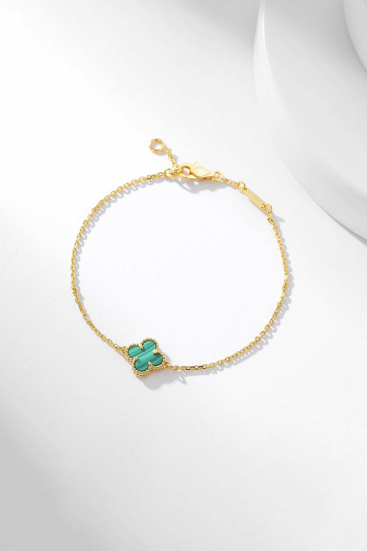 [Garvey ]CLOVER BRACELET MALACHITE 1 MOTIF