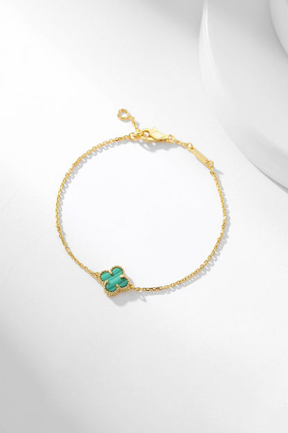[Garvey ]CLOVER BRACELET MALACHITE 1 MOTIF